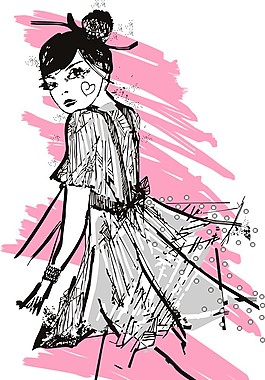 側(cè)面人圖案