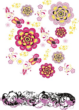 女式花朵圖案