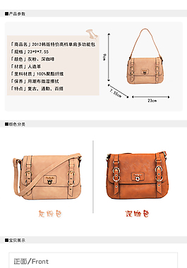 女包描述大海报