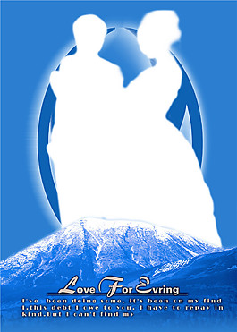 藍(lán)色相冊psd分層素材