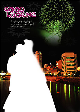 結(jié)婚相框psd分層素材