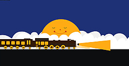 火車插畫十年