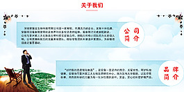 公司簡(jiǎn)介展板高清psd下載