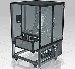 貼膠機3D機械模型