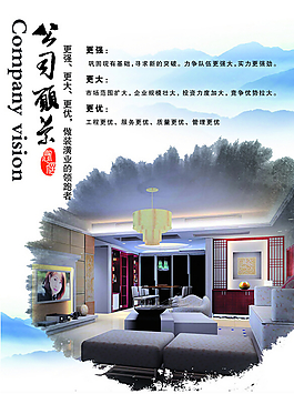 中國風公司文化展板