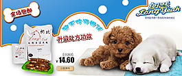 淘宝宠物狗粮促销海报