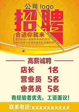 公司招聘海報(bào)