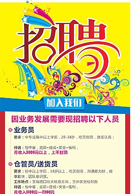 招聘宣傳海報