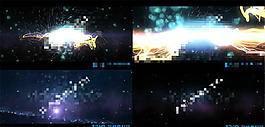 像星空一樣匯聚然后爆炸開來的AE模板