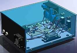 3瓦特激光头驱动器电源机械模型
