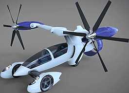 飛行概念車(chē)機(jī)械模型