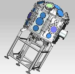 八角形真空室机械模型