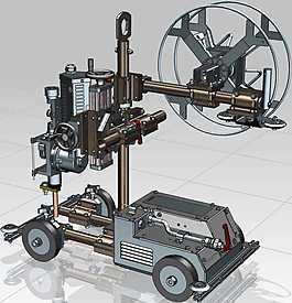 焊接移動車機(jī)械模型