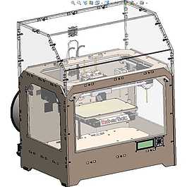 雙噴頭3D打印機(jī)機(jī)械模型