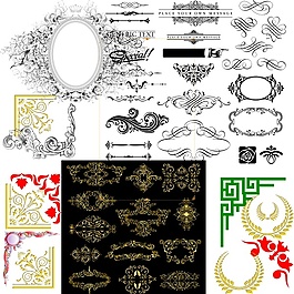 古典花紋邊框PSD設(shè)計(jì)適用于花紋邊框設(shè)計(jì)