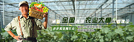綠色農業企業網站大圖banner網頁設計