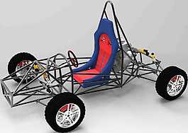 改裝賽車機(jī)械模型