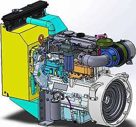 帕金斯柴油發(fā)動機(jī)機(jī)械模型