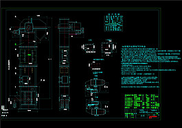 斗式提升機結構圖紙CAD機械圖紙