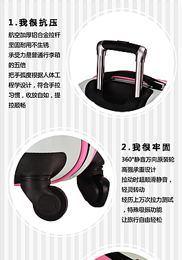 拉桿箱詳情頁細節展示部分