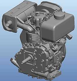 柴油機(jī)機(jī)械模型
