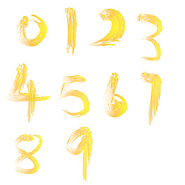 原创数字 彩色 AI矢量图