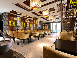 火鍋店大廳設計