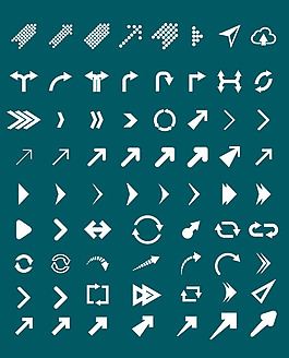 63款箭頭矢量素材