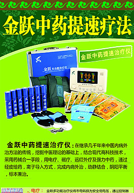 中藥提速療法海報