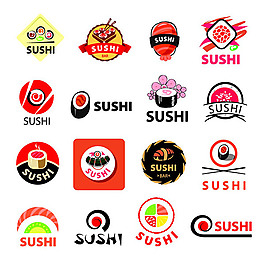 日本壽司美食標簽