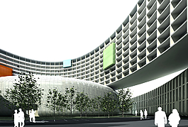 體育館建筑景觀圖片