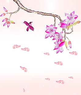 唯美淘寶海報(bào)素材 花