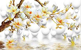 3D玉蘭花圖片