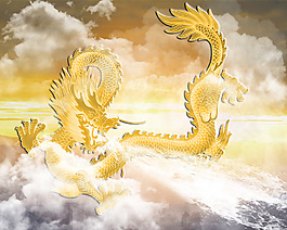 金龍行云布雨
