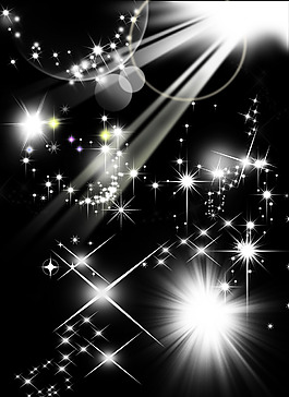 星光PS素材星光射線閃光素材星星