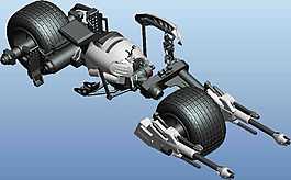 蝙蝠摩托車機(jī)械模型