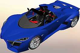 街道版超級(jí)跑車機(jī)械模型