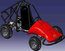 越野車機械模型