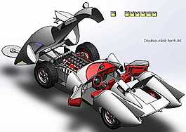 摩托車機(jī)械模型