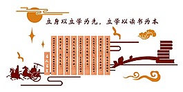古典讀書文化墻2
