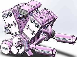 V4發(fā)動機(jī)機(jī)械模型