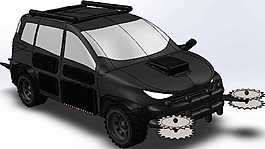 豪華轎車機械模型