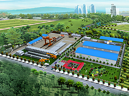 倉(cāng)儲(chǔ)中心環(huán)境鳥瞰圖圖片