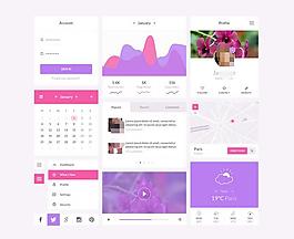 扁平化ui kit Orchid下载