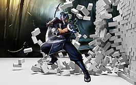 英雄联盟3D背景墙