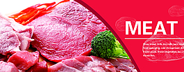 鮮肉指示吊掛宣傳招貼圖片