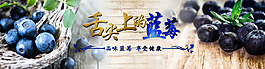 （含PSD）店鋪全屏藍(lán)莓海報(bào)