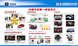 長安汽車公司形象展板 研發圖片