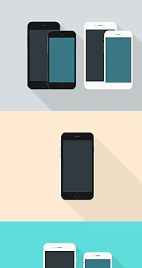 iphone6扁平化設(shè)計圖片