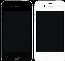 iPhone手機psd素材圖片